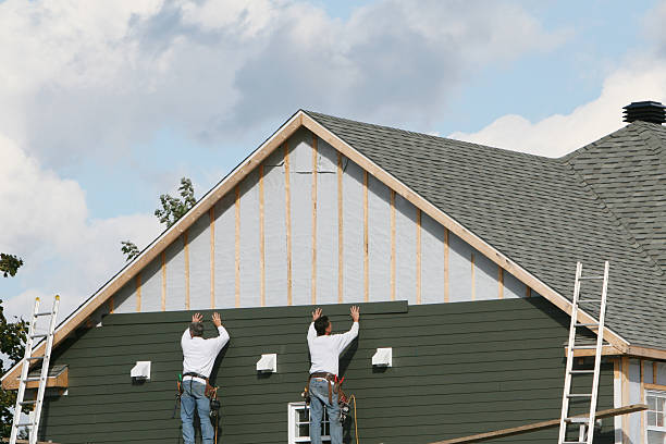 Professional Emergency Siding Repair technician working in Lawsonville, NC